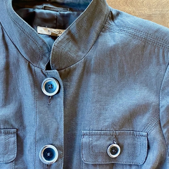 RW & Co. Brown Linen Jacket - Picture 2 of 6